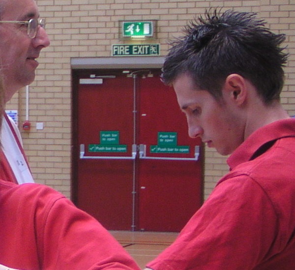 Male in community centre with patient